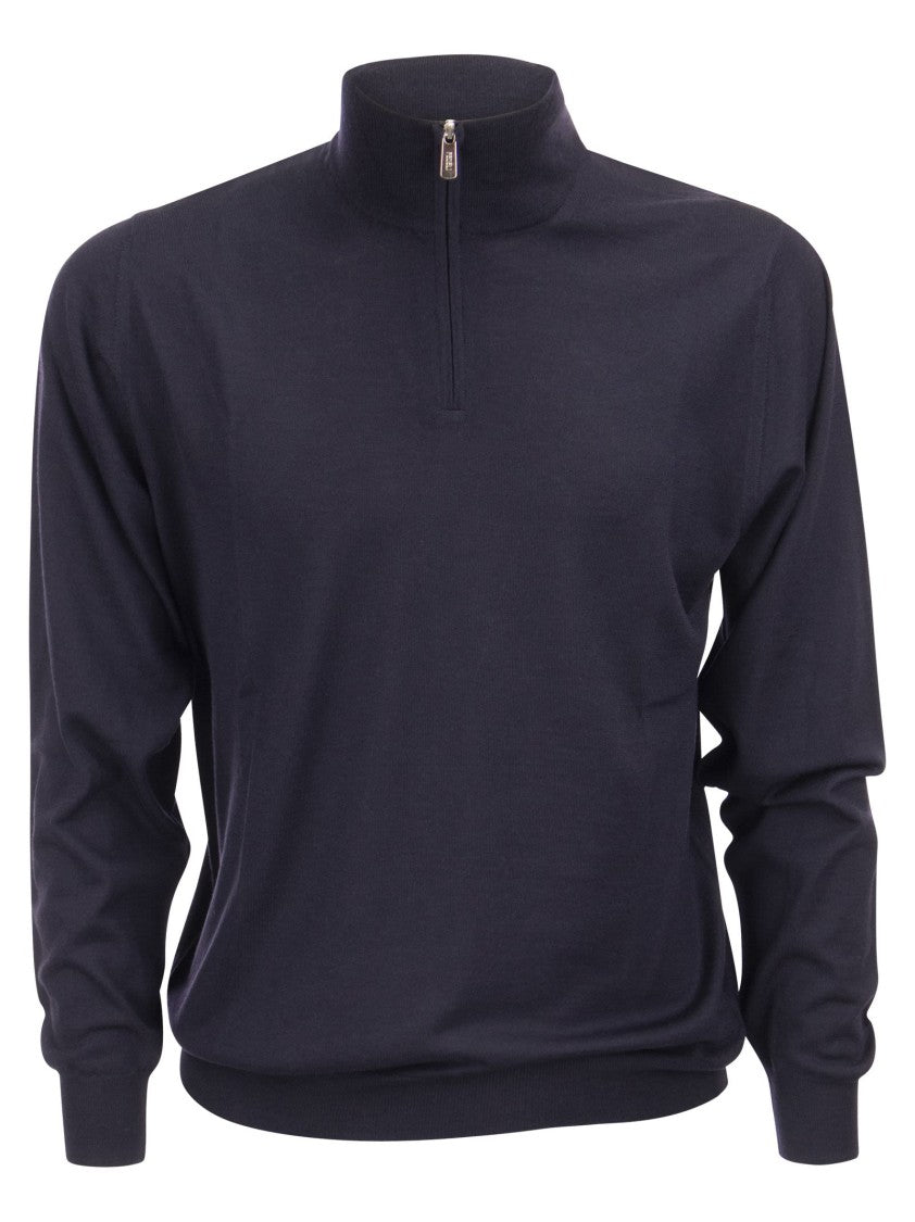 Fedeli Wool Zipped Sweater