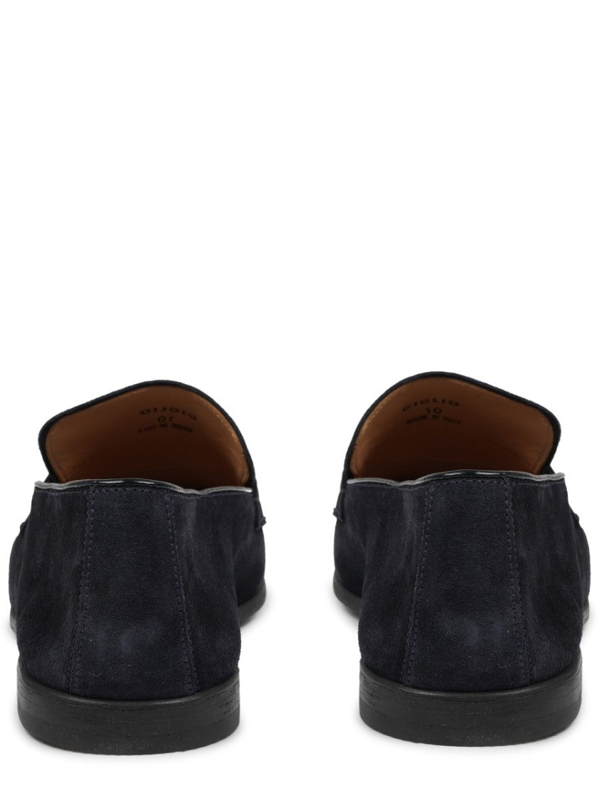 Mille885 Neutrals Suede Penny Loafer Moccasins