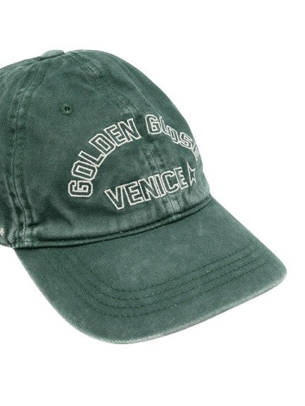 Golden Goose Green Cotton Baseball Cap
