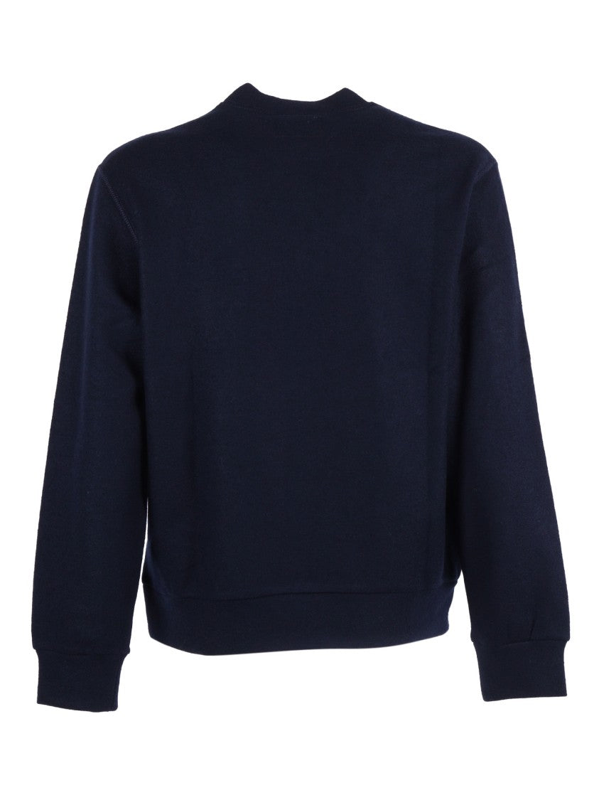 Circolo 1901 Wool Sweatshirt With Classic Crew Neckline And Relaxed Fit