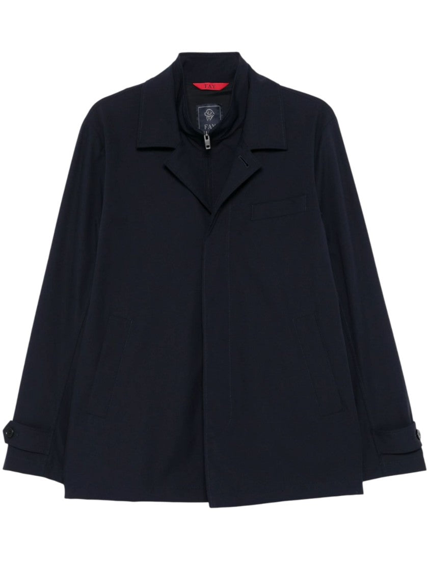 Fay Dark Navy Minimalist Jacket