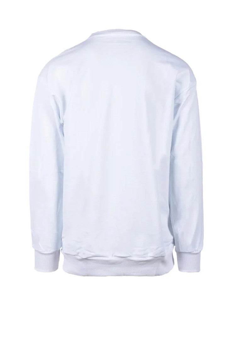 Paciotti 4Us White Logo Cotton Sweatshirt