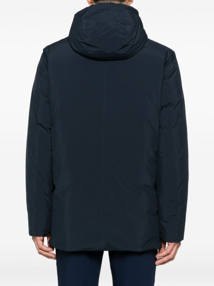 Woolrich Relaxed-Fit Hooded Coat With Button Closure And Multiple Pockets