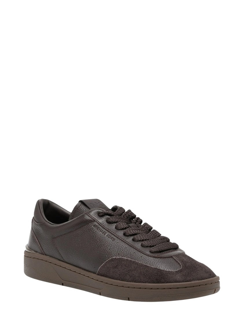 Michael Kors Wilton Textured Leather Suede Low-Top Sneakers