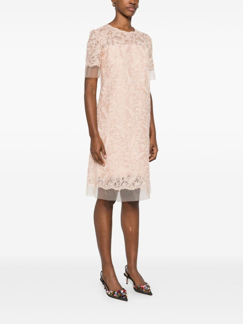 Ermanno Scervino Lace Overlay Evening Dress