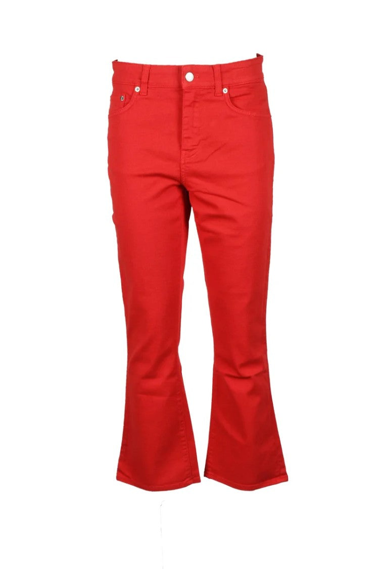 Department 5 Red Flared Stretch Jeans