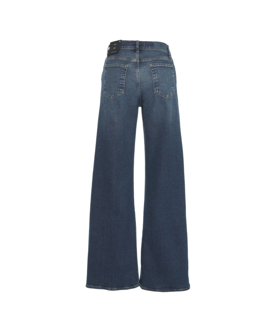 7 For All Mankind High-Waisted Wide Leg Jeans