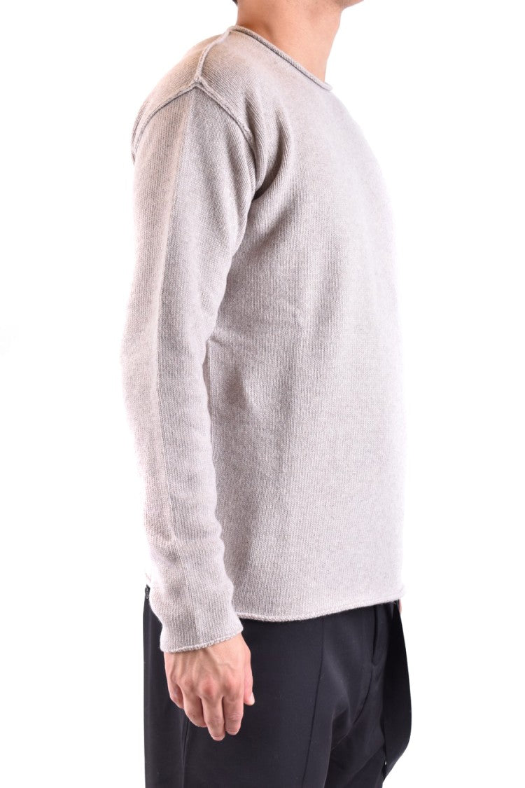 Isabel Benenato Beige Cashmere-Wool Blend Knit Sweater