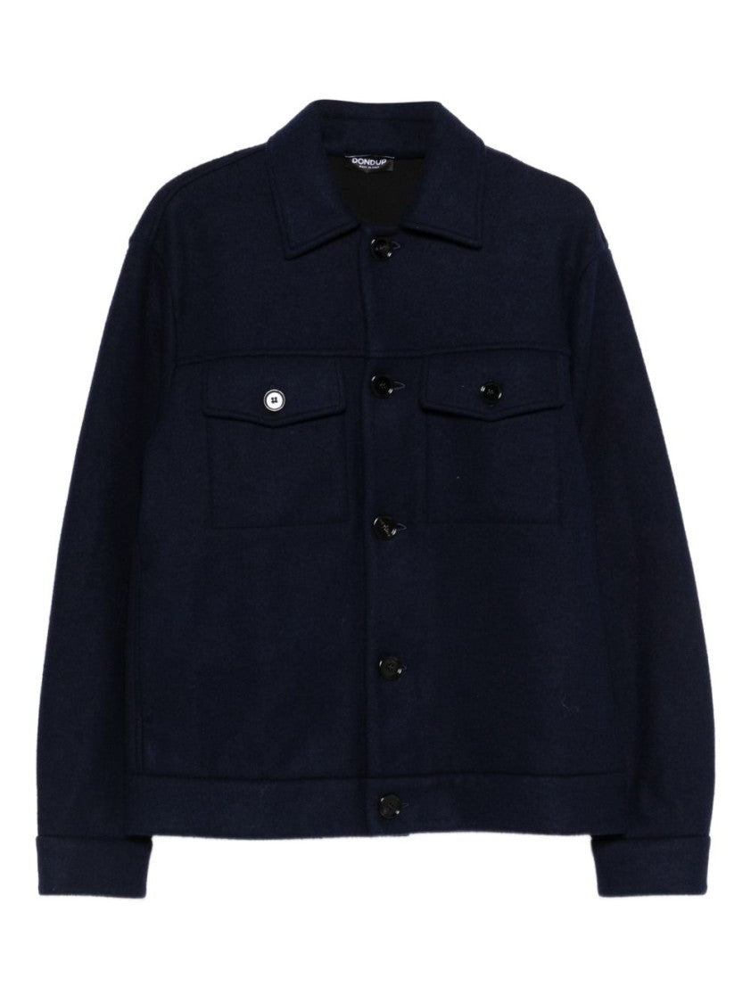 Dondup Dark Blue Pocket Shirt Jacket