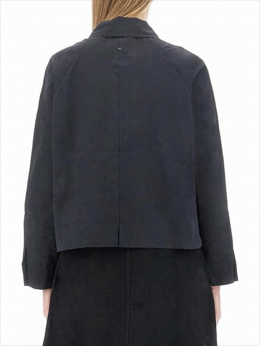 Margaret Howell Cropped Button-Up Shirt With Classic Collar