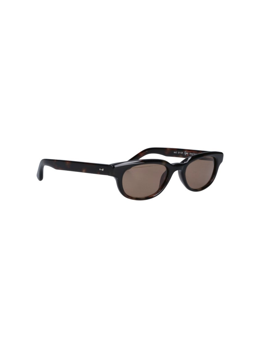 Chimi Brown Lyra Tortoiseshell Acetate Minimalist Sunglasses