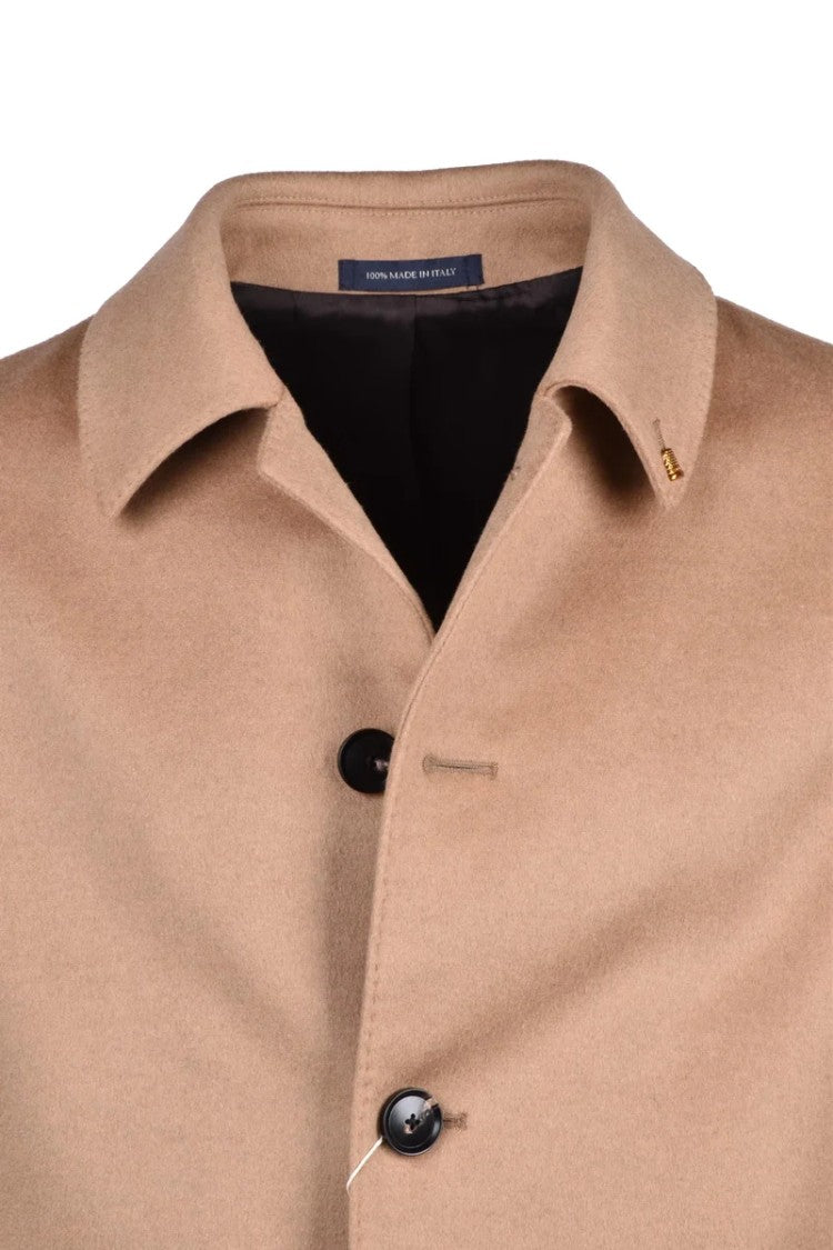 Sartoria Latorre Beige Wool Polyester Cashmere Coat
