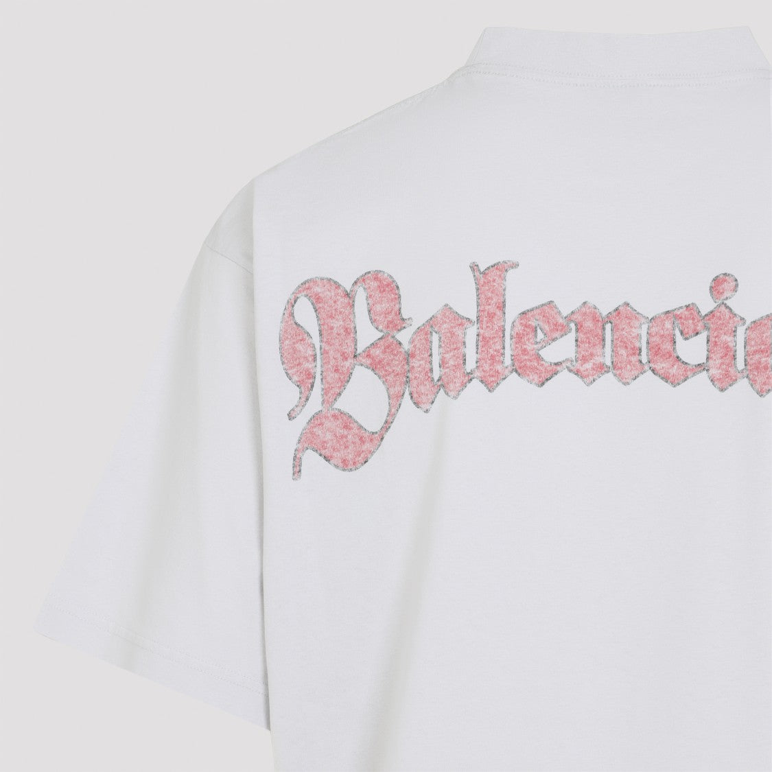 Balenciaga Dirty White Cotton Medium Fit Short Sleeves T-Shirt