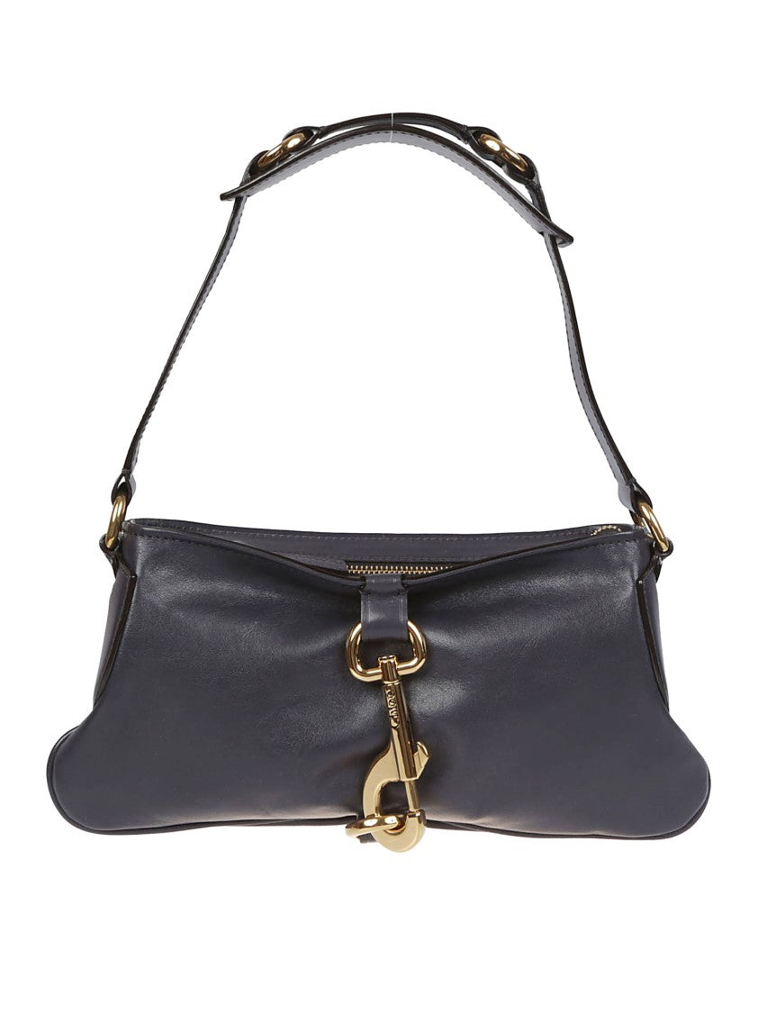 Chloé Structured Shoulder Bag In Natural Calf Leather
