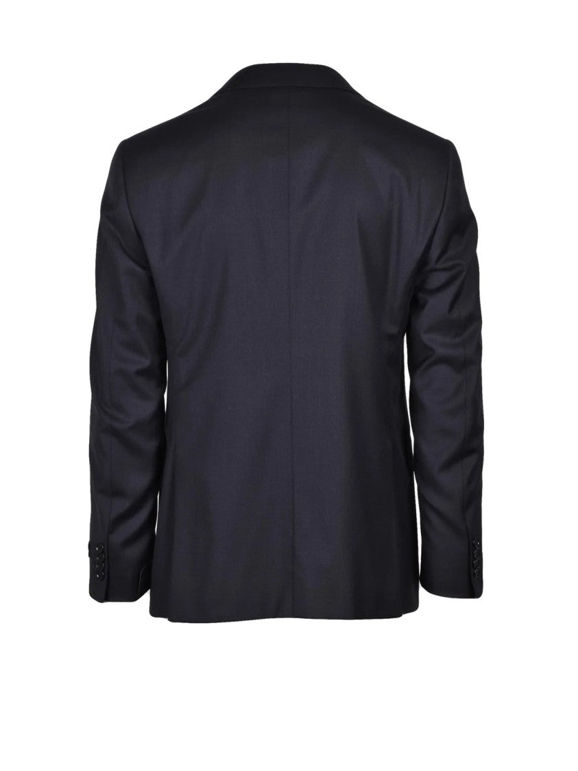 Pal Zileri Black Wool Men Suit