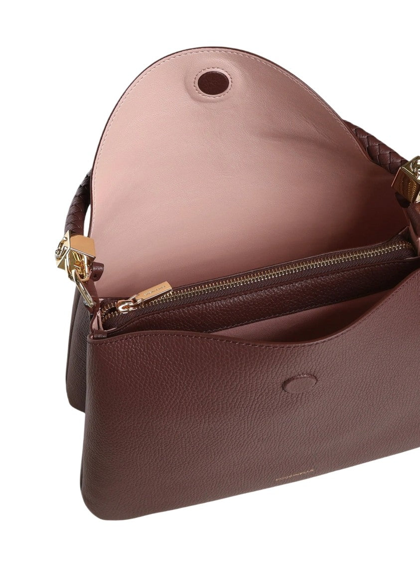 Coccinelle Tiggy Braided Handle Leather Handbag