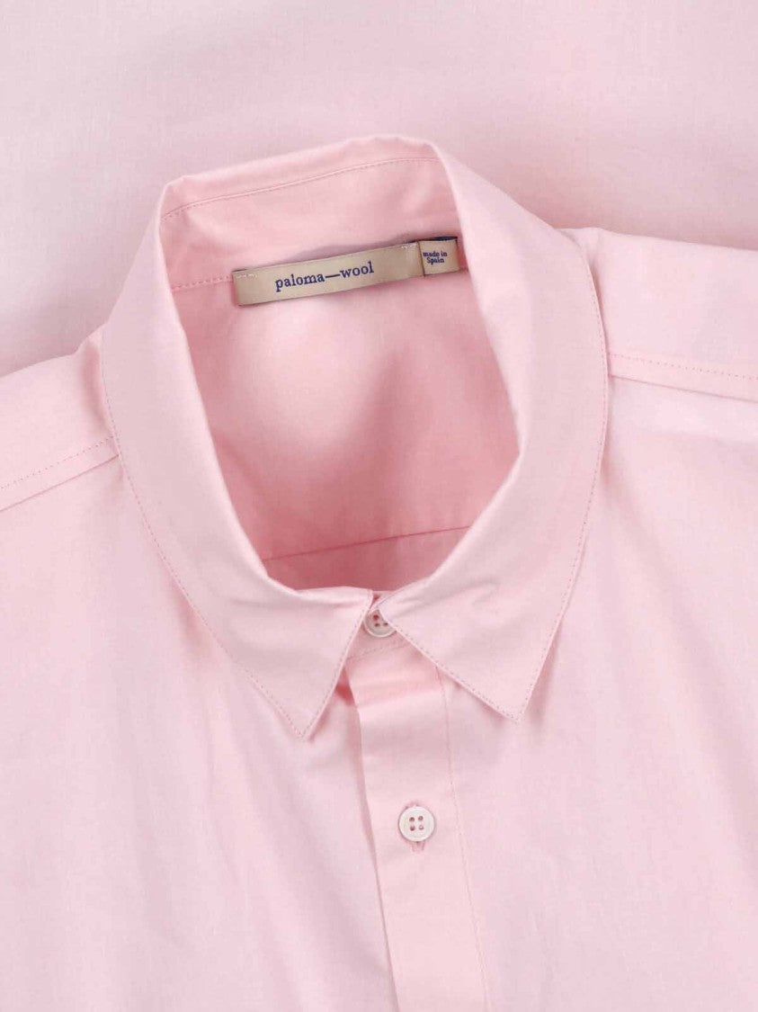Paloma Wool Short-Sleeved Light Pink Shirt