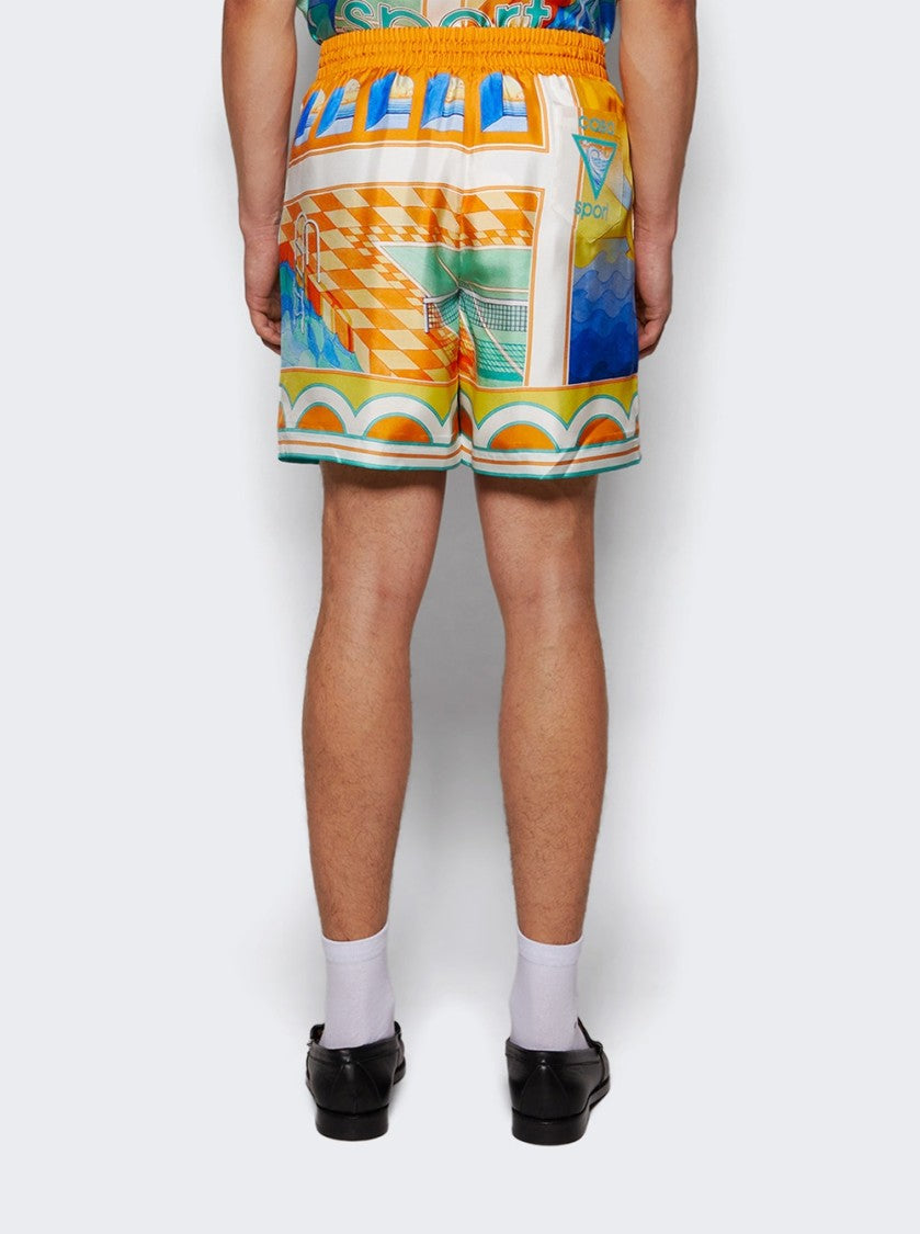 Casablanca Surreal Pool Shorts Multicolor