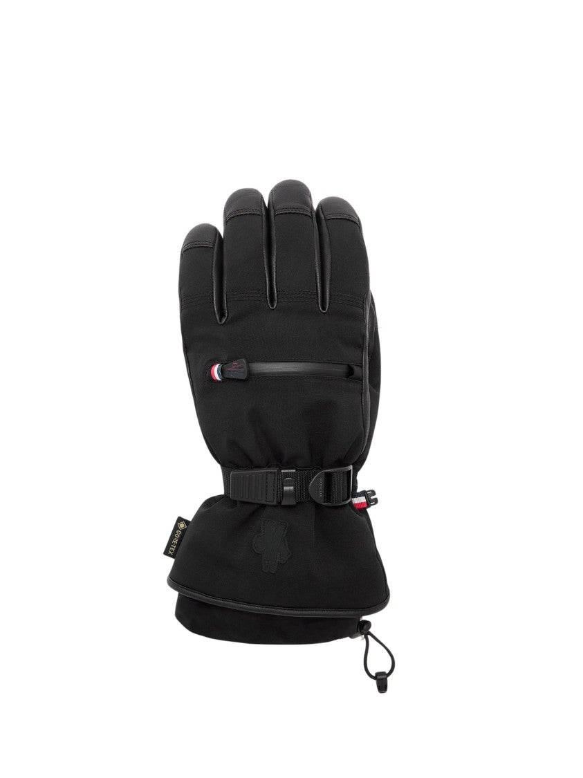 Moncler Grenoble Padded Nylon Leather Gloves