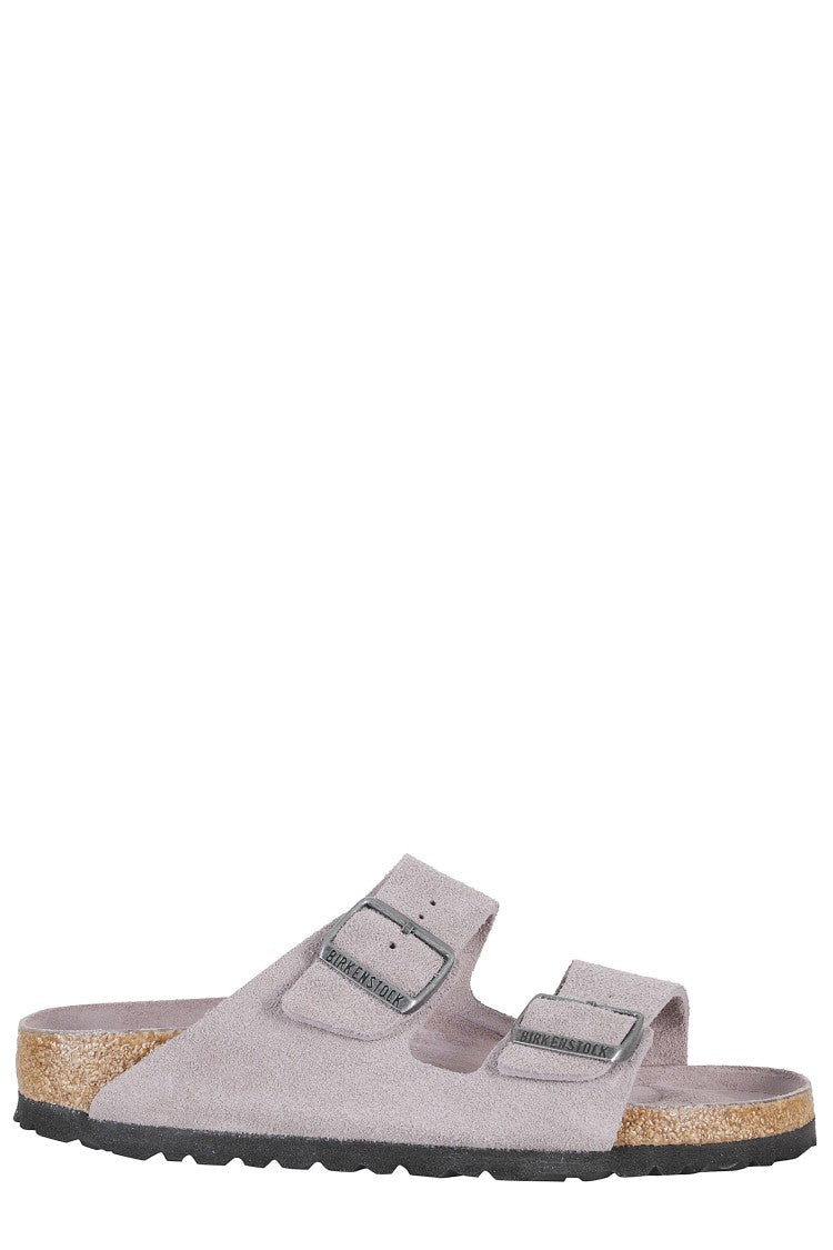 Birkenstock Purple Arizona Sfb Adjustable-Buckle Suede Sandals