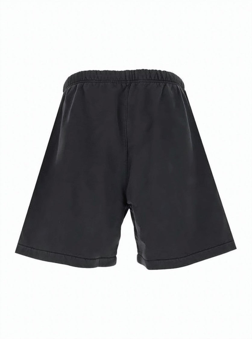 Fear Of God Relaxed Fit Black Shorts With Adjustable Drawstring
