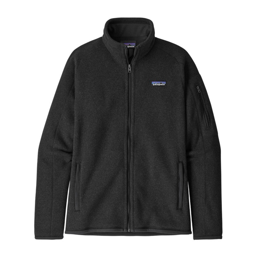 Patagonia Black Fleece Jacket With Structured Collar