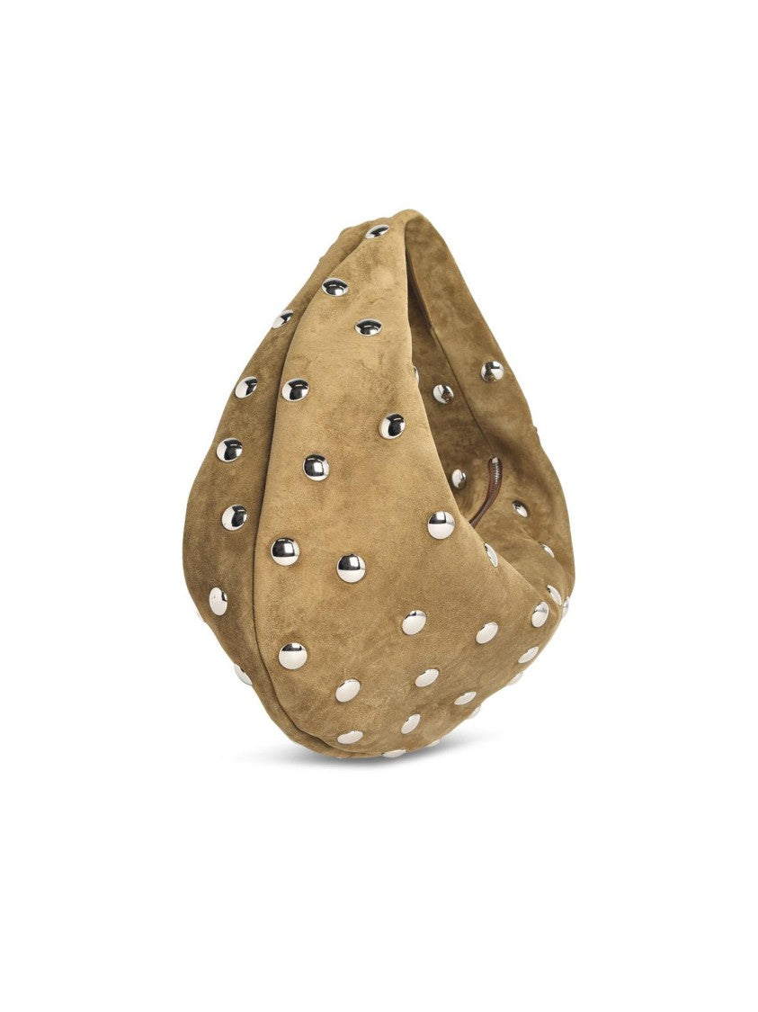 Khaite Olivia Hobo' Mud Suede Bag