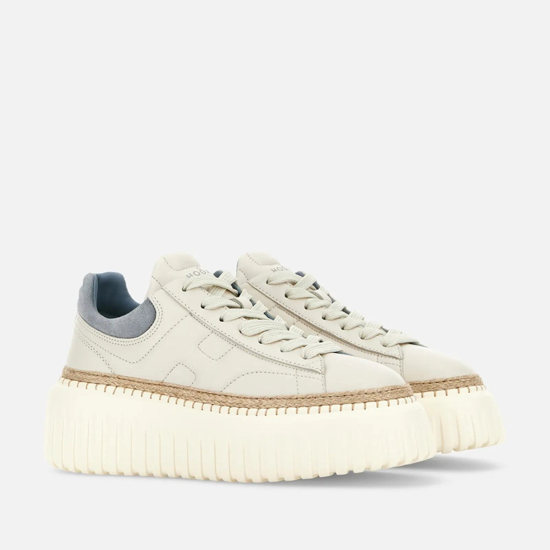 Hogan Platform Sneakers With Ribbed Sole