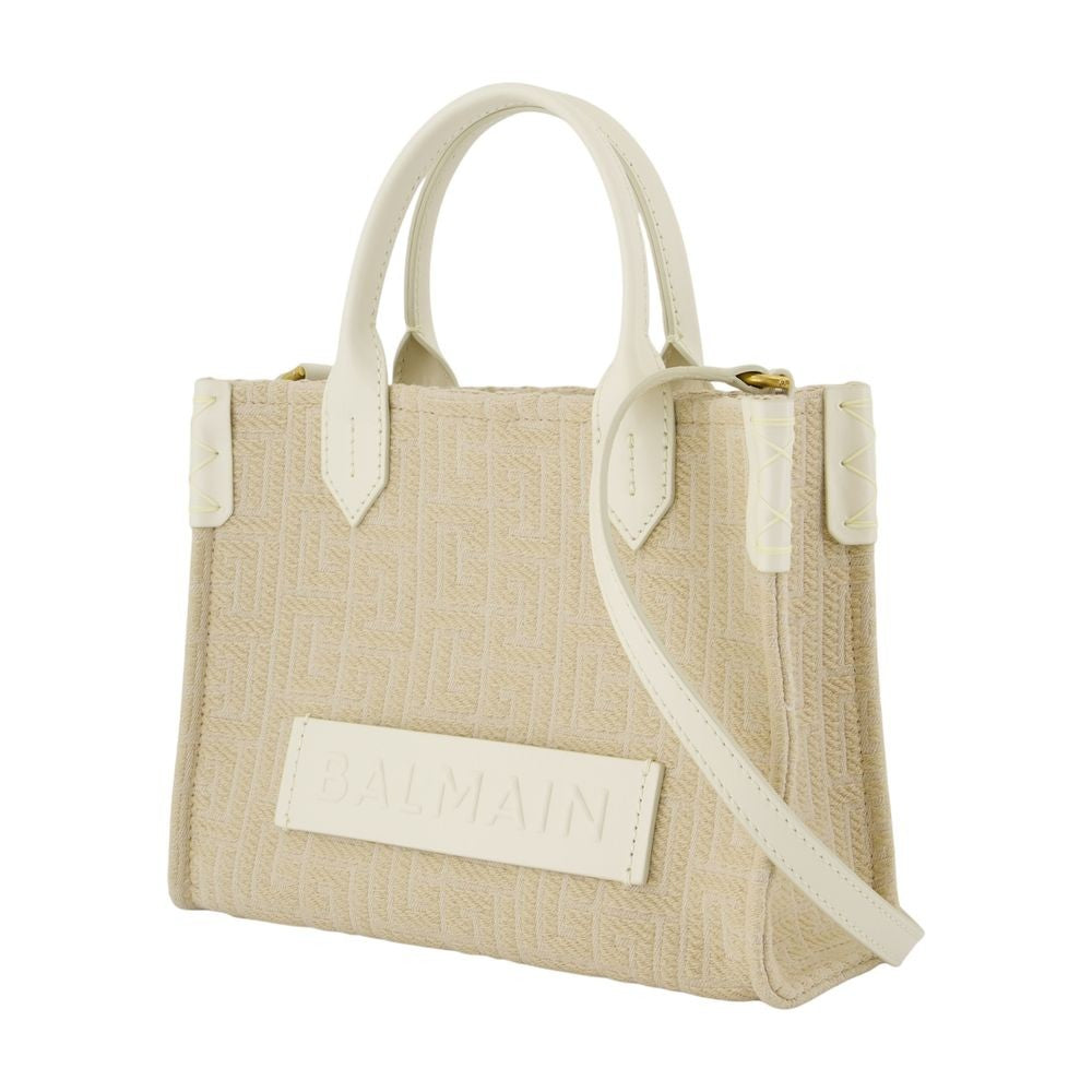 Balmain B-Army Shopper Bag - Leather - Neutral