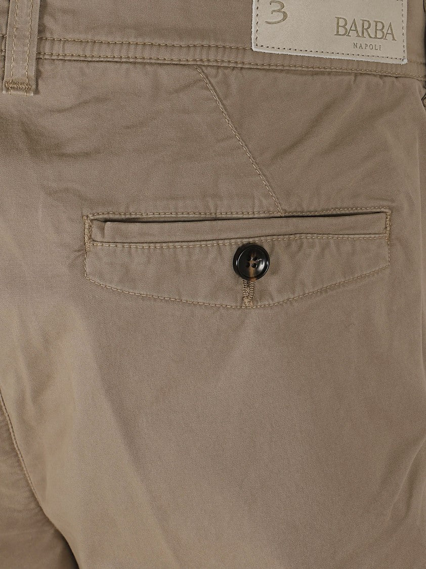 Barba Napoli Classic Cargo Bermuda Shorts With Cotton Blend Fabric
