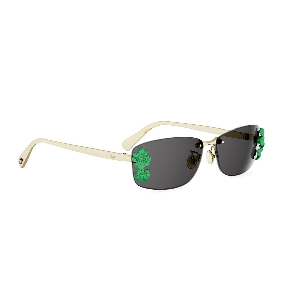 Dior Diorclover S1i Sunglasses Rectangular Rimless Metal - Gold