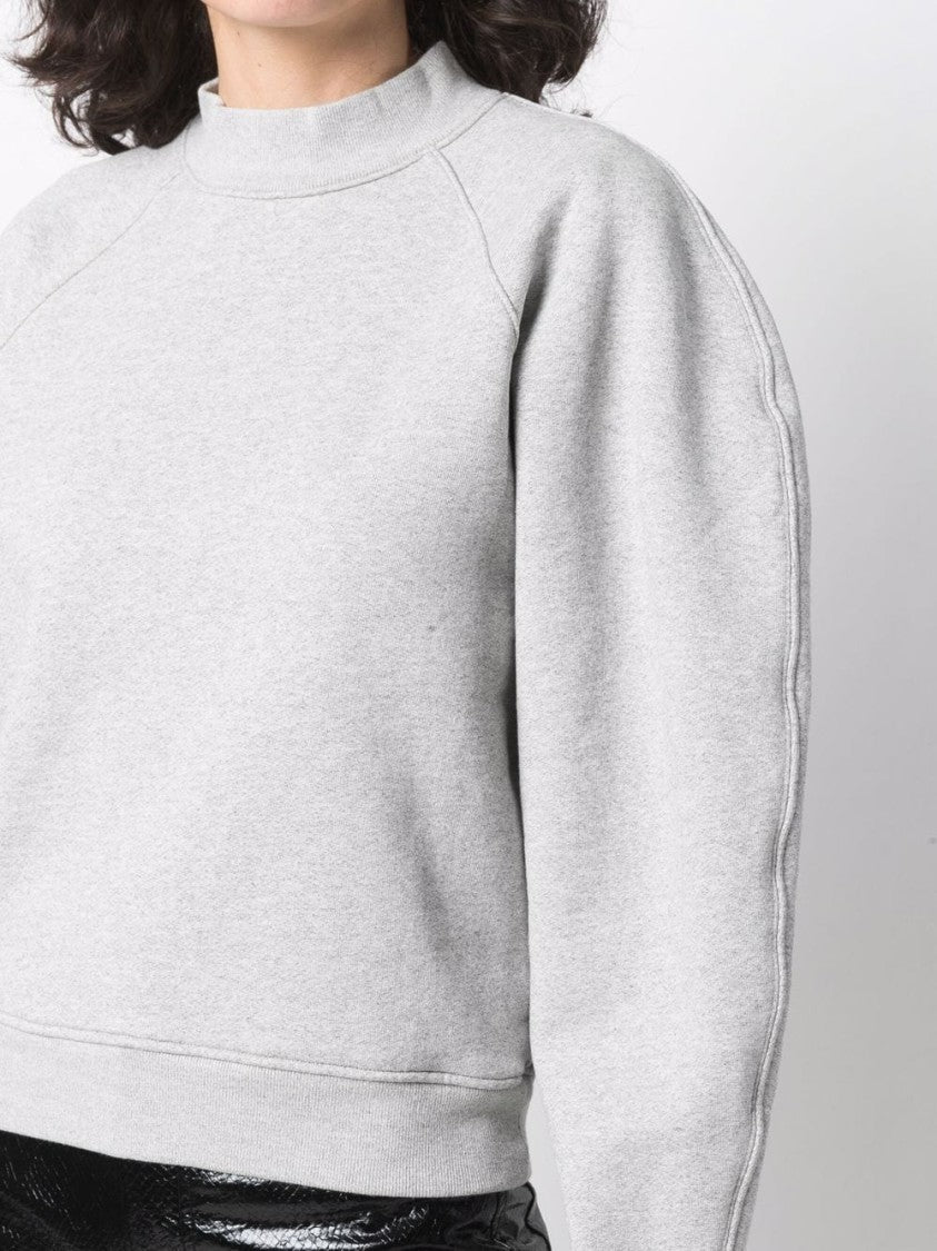 Agolde Mock-Neck Cotton Sweatshirt