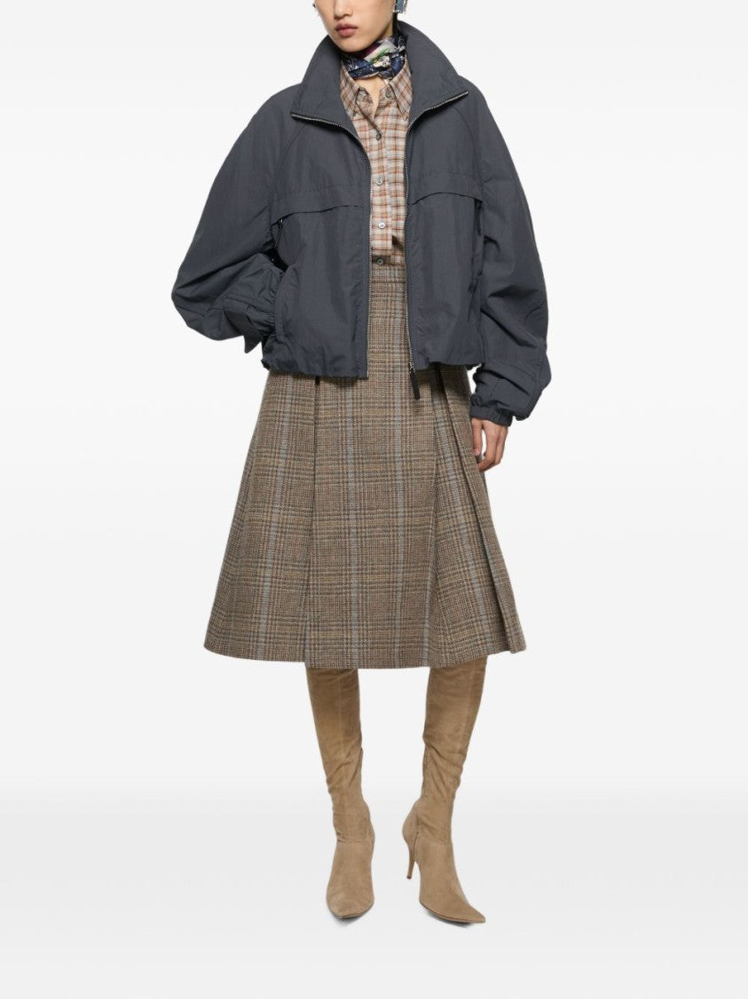 Acne Studios Black Cropped High-Collar Jacket