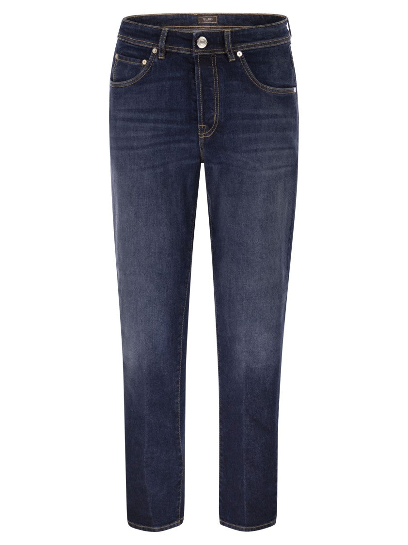 Peserico 5-Pocket Stretch Cotton Twill Denim
