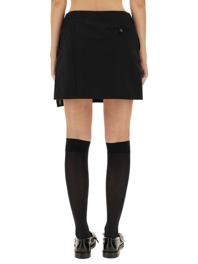 Moschino Wool Wrap Skirt