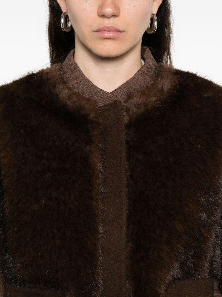 Valentini 1972 Boxy Brown Coat With Plush Texture