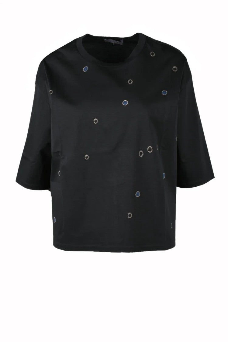 Suzusan Cotton T-Shirt - Black