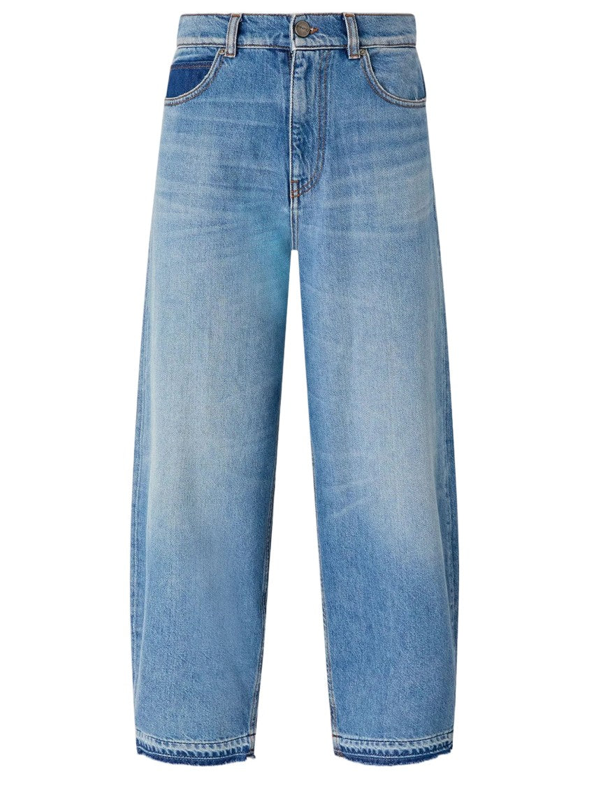 Pinko Balloon Fit Jeans With Fading