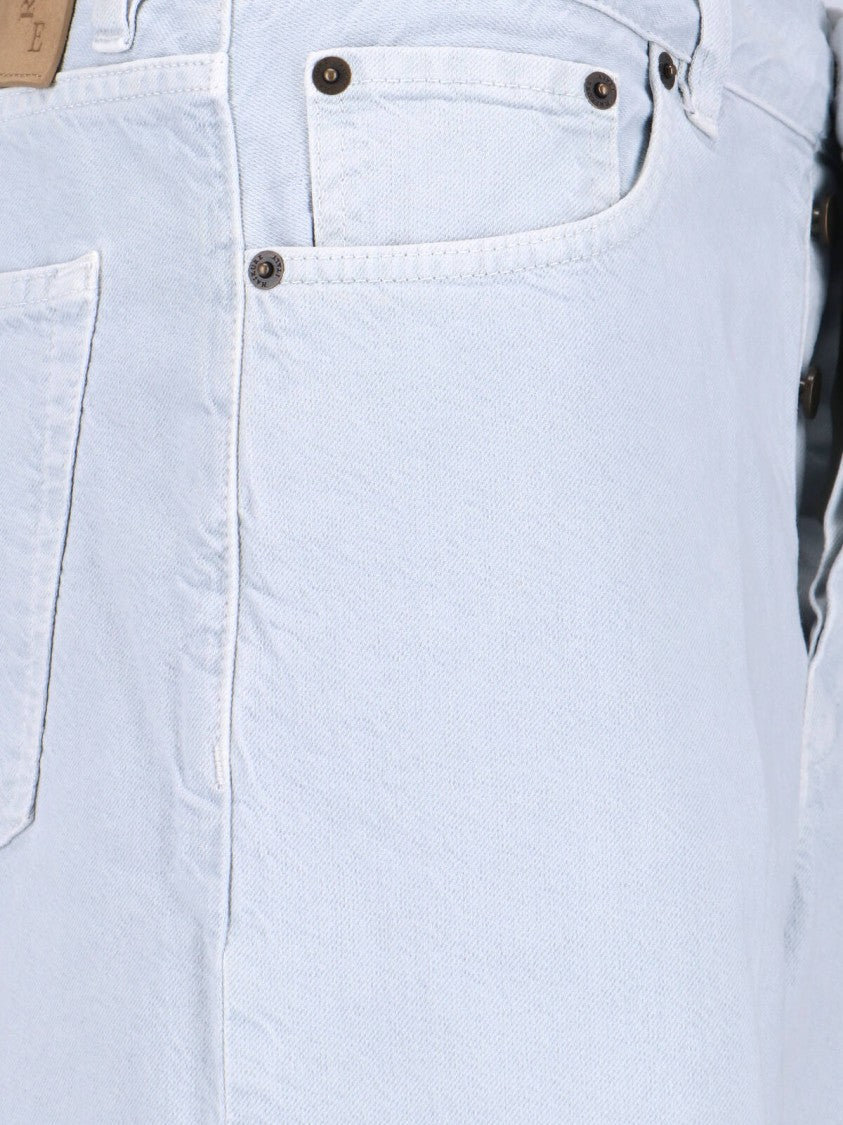 Haikure Wide-Leg Jeans In Cotton-Linen Blend With Mid-Rise Waist