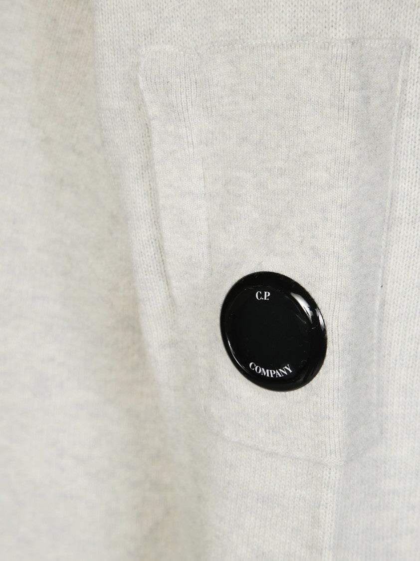 C.P. Company Knitwear Polo Collar In Lambswool Grs