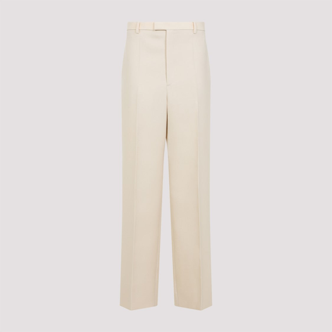 Carven High-Waisted Tailored Wool Trousers With Subtle Pleats