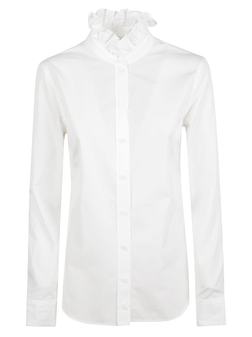 Alexander Mcqueen Optical White Cotton Poplin Shirt
