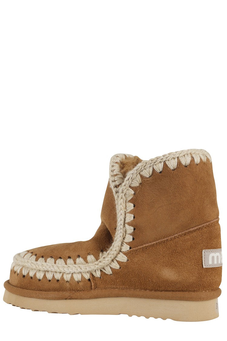 Mou Eskimo 18 Cognac Suede Leather Ankle Boots