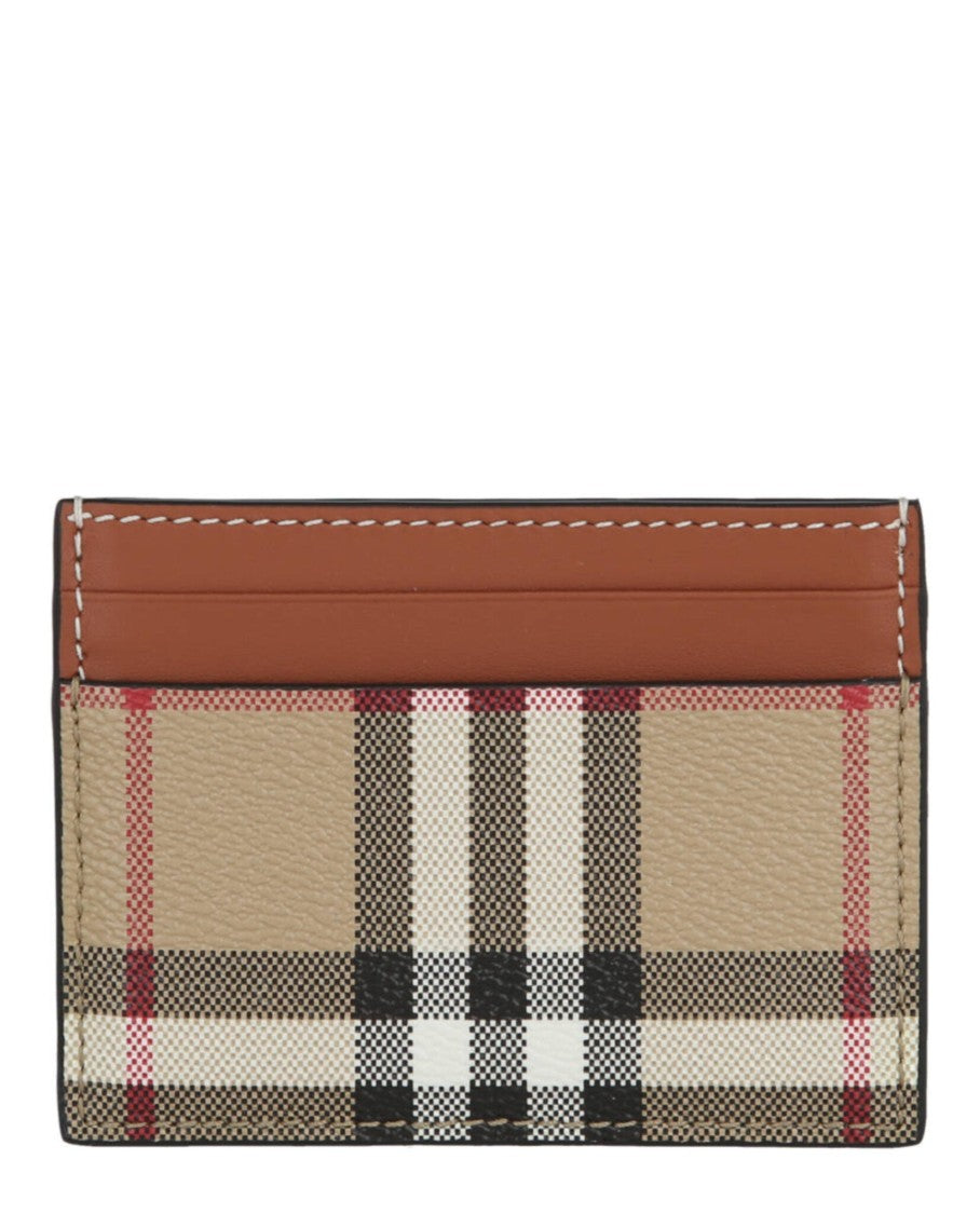 Burberry Check Print Card Holder