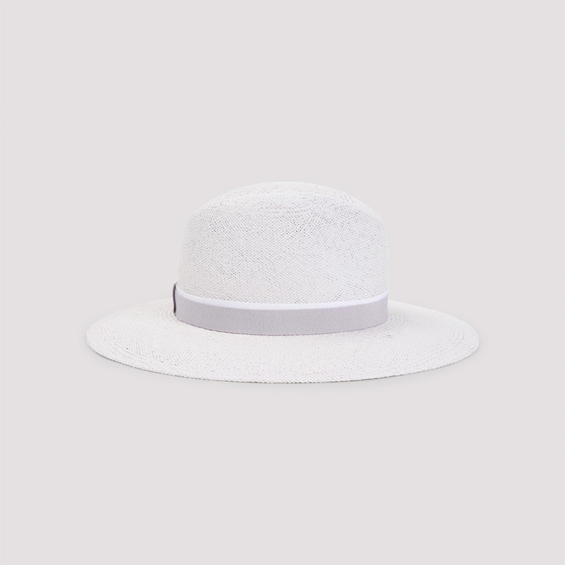 Maison Michel Woven Wide-Brimmed Hat With Textured Finish And Structured Crown