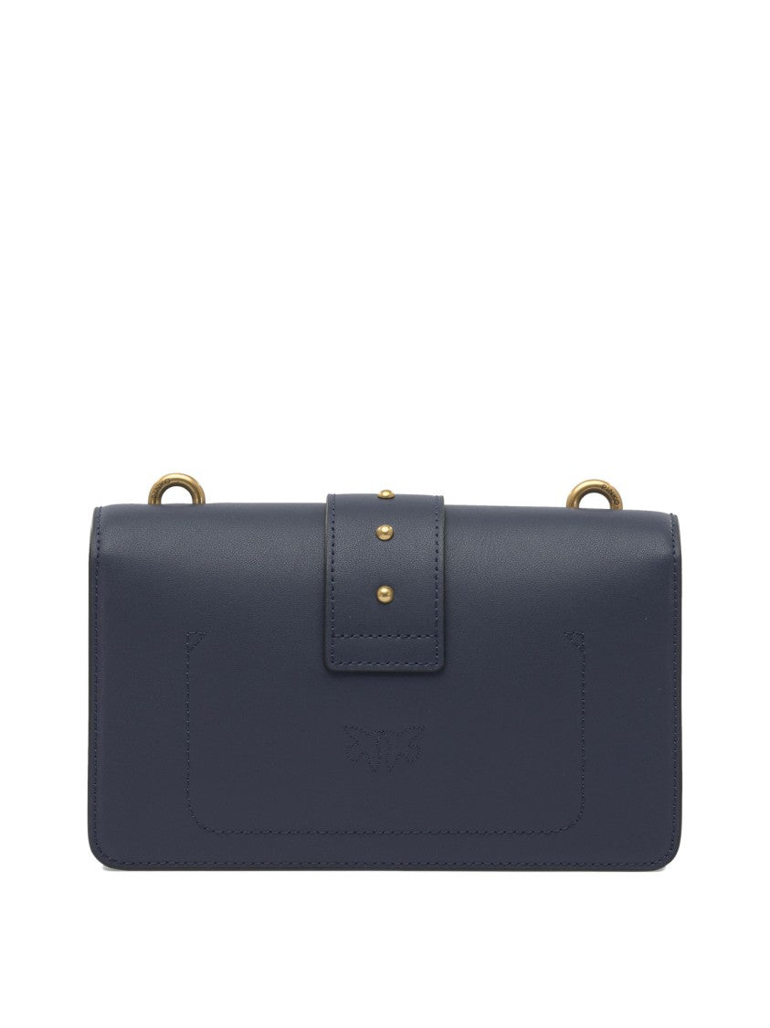 Pinko Rectangular Smooth Leather Crossbody Bag