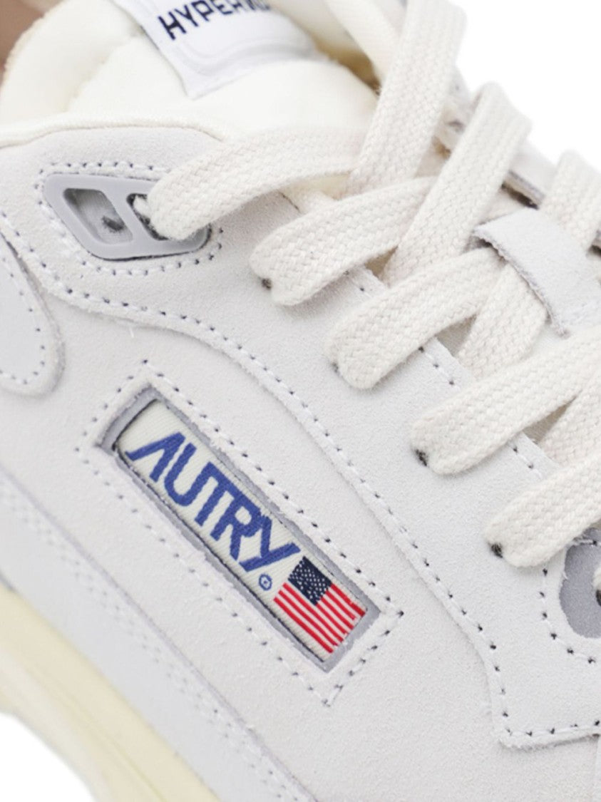 Autry Versatile White Sneakers With Suede