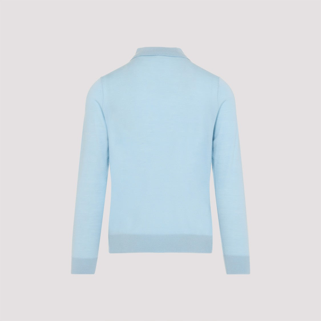 Paul Smith Concealed Button Merino Wool Polo Sweater