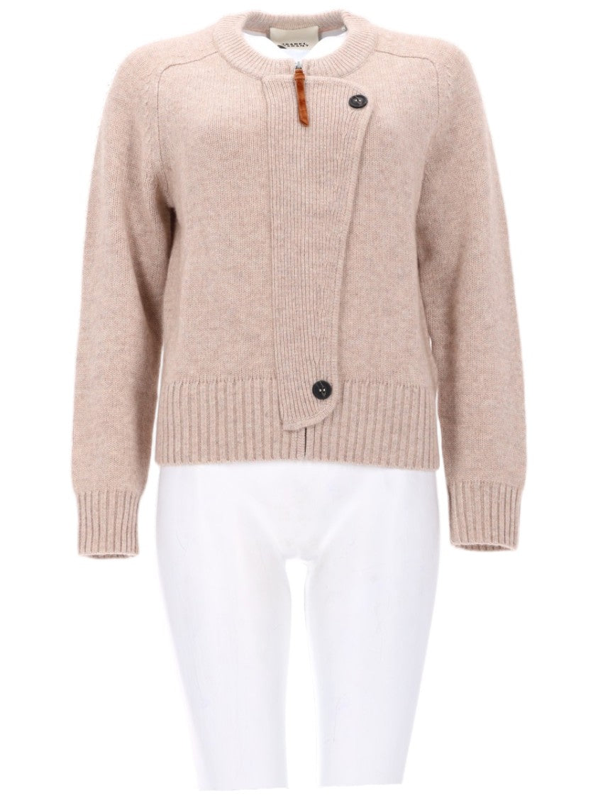 Isabel Marant Textured Knitted Cardigan In Merino Wool And Cashmere