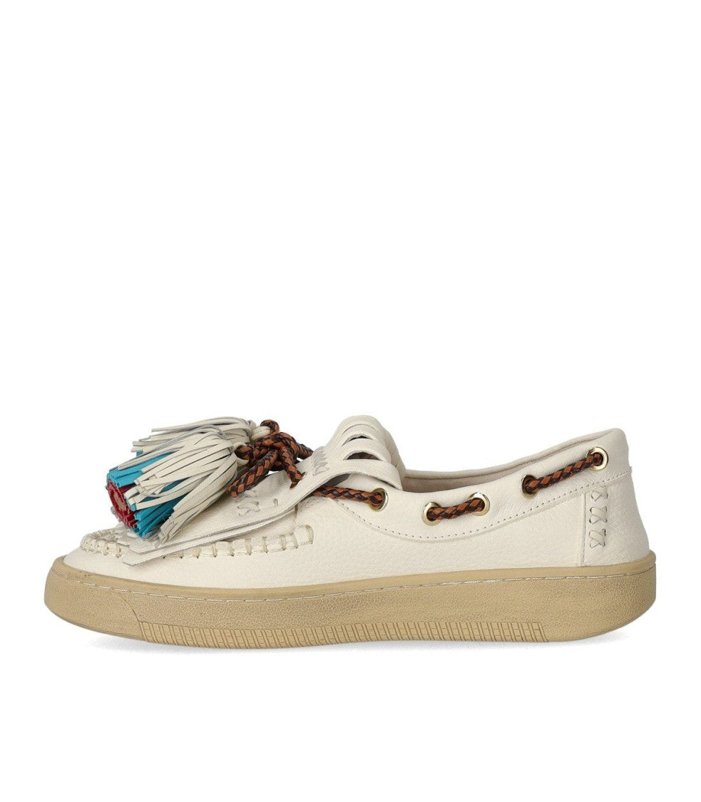 Elena Iachi Smash White Loafer